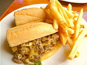 Philly Cheesesteak Sandwich at Rick's Press Room