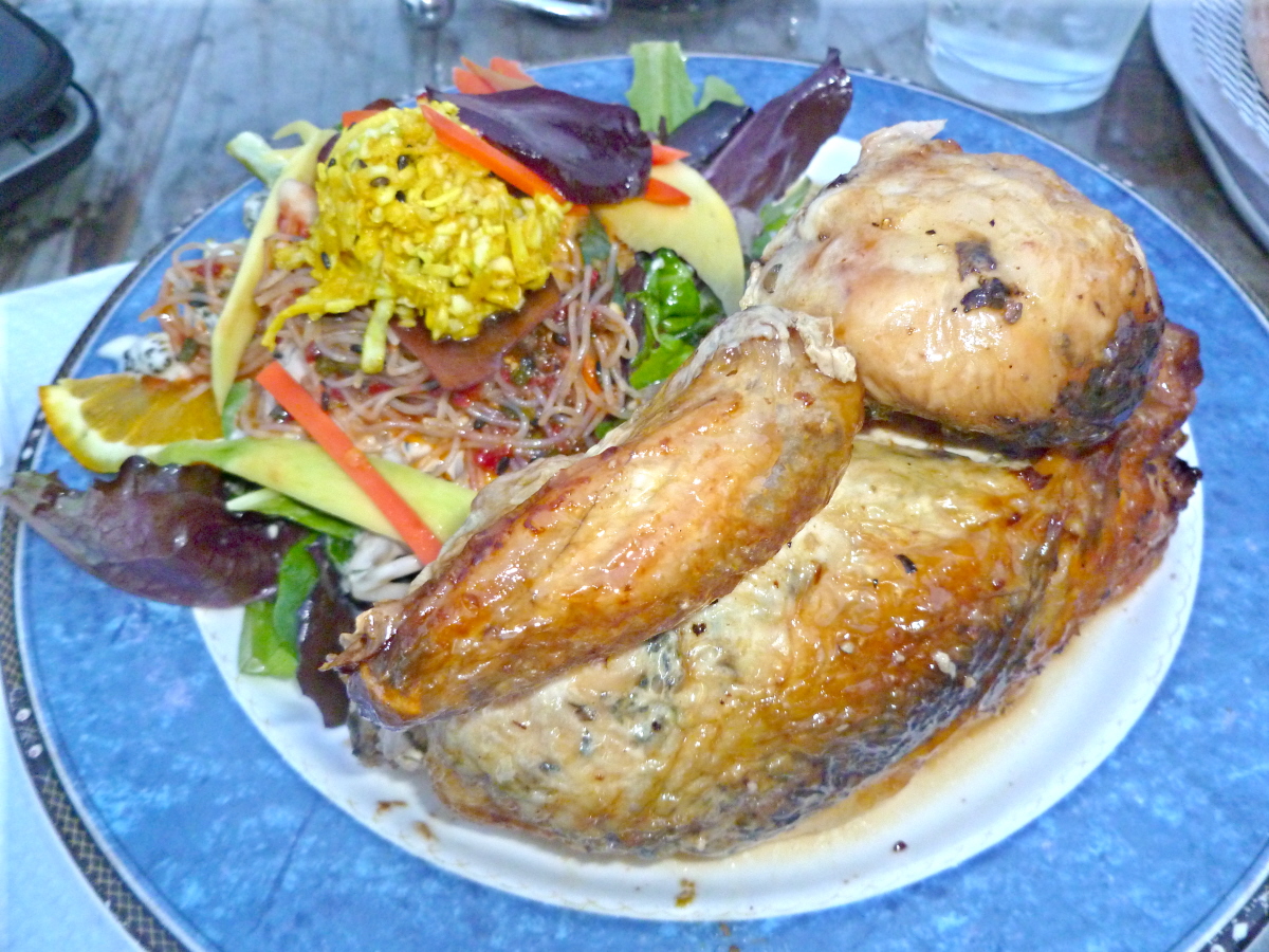 Roast Chicken and Salad at Pizzal-Chick
