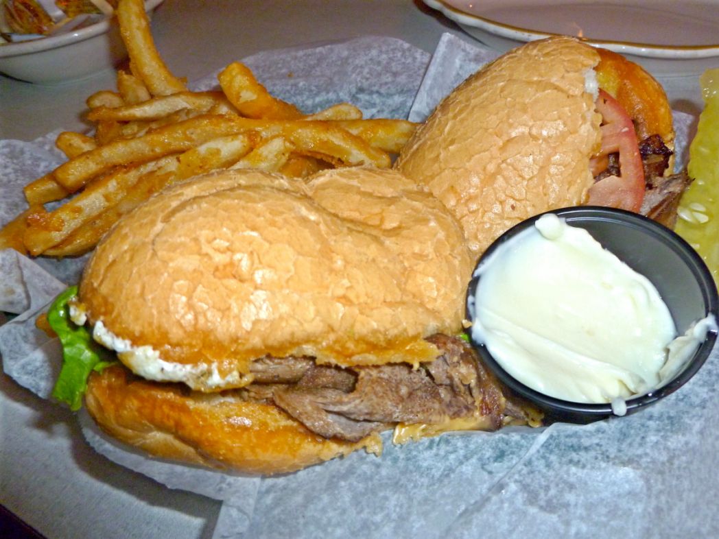 Cheese Steak Sandwich at the Tune Inn