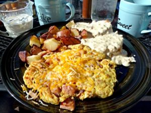 Meat Lover's Scramble at Chaps
