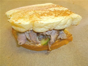 Duck Pastrami Sandwich