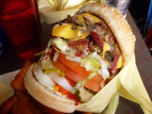 Bacon Double Cheeseburger at Hodad's OB 1502